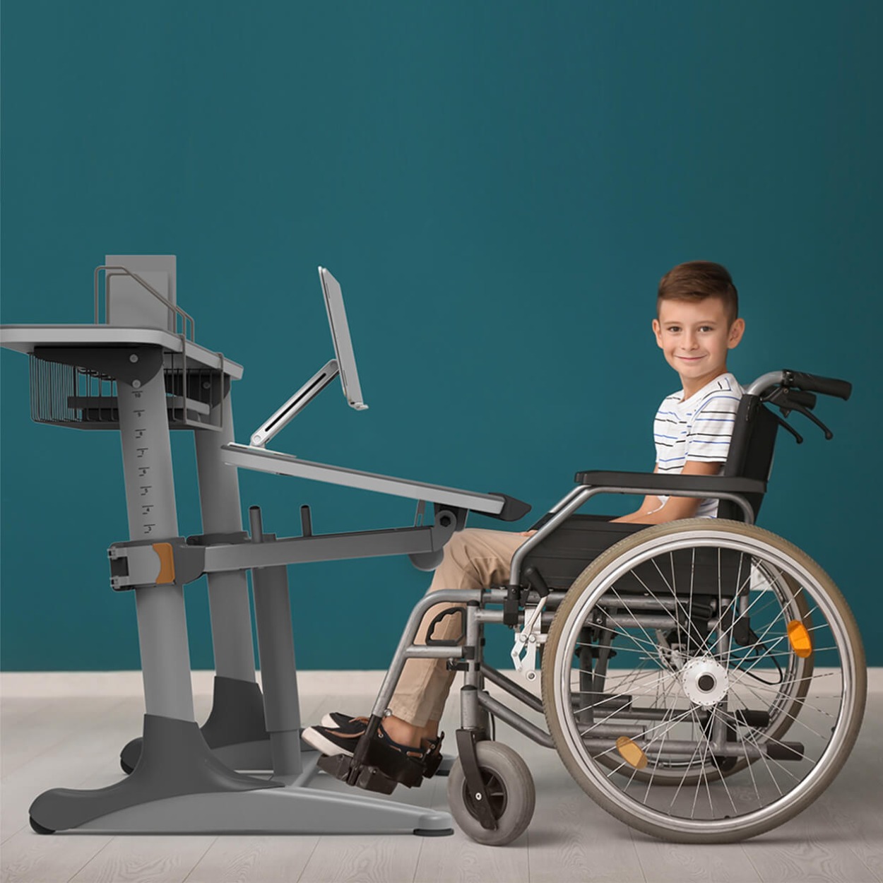 니스툴그로우 높이각도조절 스탠다드 책상 휠체어 사용 어린이용 30% 할인상품
